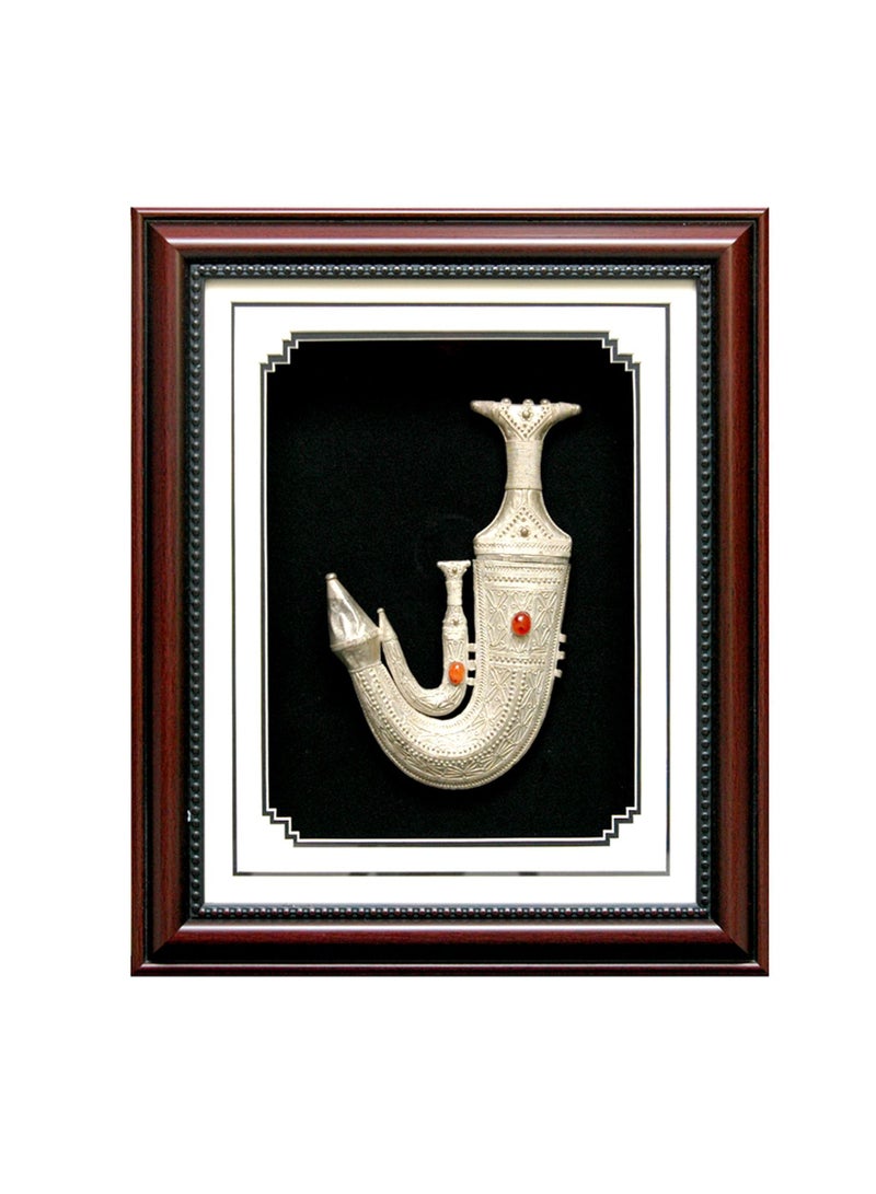 Antique Museum HANDMADE YEMEN 2in1 KANJER STONE FRAME 20.5X17INCHES-FRM679 