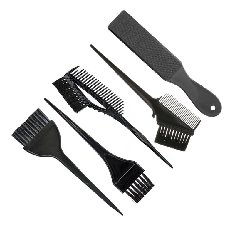 Outanaya Hair Dyeing Tool Set Durable Black Dyeing Plate and Brush for Professional and Home Use Essential Hair Coloring Supplies for Diy Highlights and Tipping - Image 1