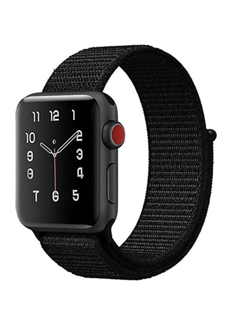 ماركة غير محددة - Nylon Sport Band for Apple Watch 38mm 40mm 41mm Soft Replacement Strap for iWatch Series 8/Ultra/7/6/SE/5/4/3/2/1 - Image 1