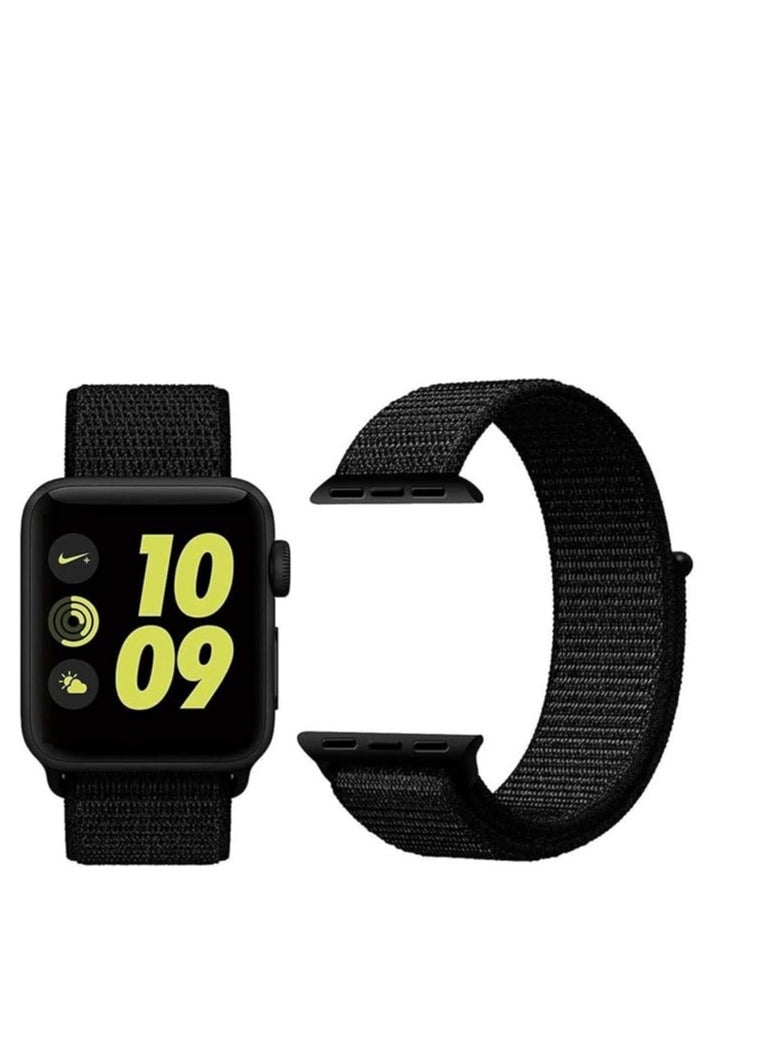 ماركة غير محددة - Nylon Sport Band for Apple Watch 38mm 40mm 41mm Soft Replacement Strap for iWatch Series 8/Ultra/7/6/SE/5/4/3/2/1 - Image 1