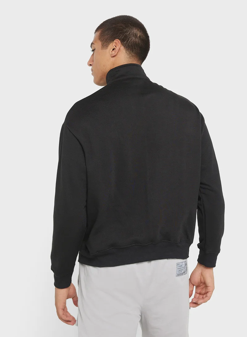 سفنتي فايف بيسيكس Essential Oversize Zip Top Sweatshirt