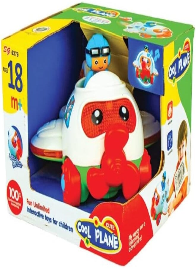 Cute And Cool Musical Airplane Toy - Sg-2279 