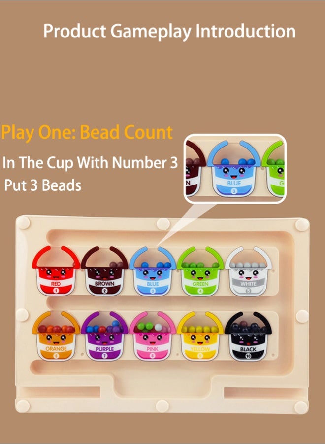 Magnetic Educational Toy,Color and Number Maze Board, Safe Wooden Game for Fine Motor Skills, Ideal Gift for Boys and Girls - Image 3