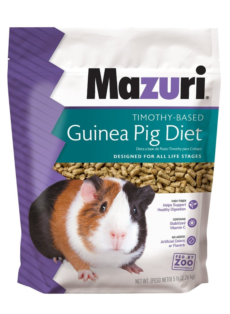 Mazuri Timothy-Based Guinea Pig Diet 2.26 kg - Image 1