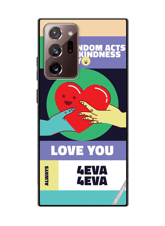VR CREATIVE Protective Case Cover For Samsung Galaxy Note20 Ultra 5G Act Of Kindness Design Multicolour - Image 1