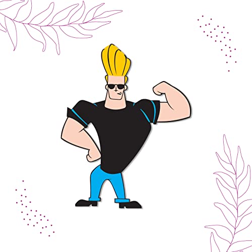 Bhai Please Johnny Bravo Wooden Fridge Magnet (Pack of 1) | Cartoon Characters, Movie, TV, Comics, Anime | Fridge Decorations | Gift for Friends, Colleagues, Gen Y | Birthday, Return Gift - Image 3