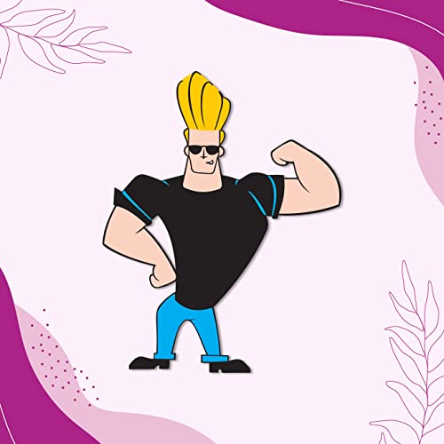 Bhai Please Johnny Bravo Wooden Fridge Magnet (Pack of 1) | Cartoon Characters, Movie, TV, Comics, Anime | Fridge Decorations | Gift for Friends, Colleagues, Gen Y | Birthday, Return Gift - Image 5