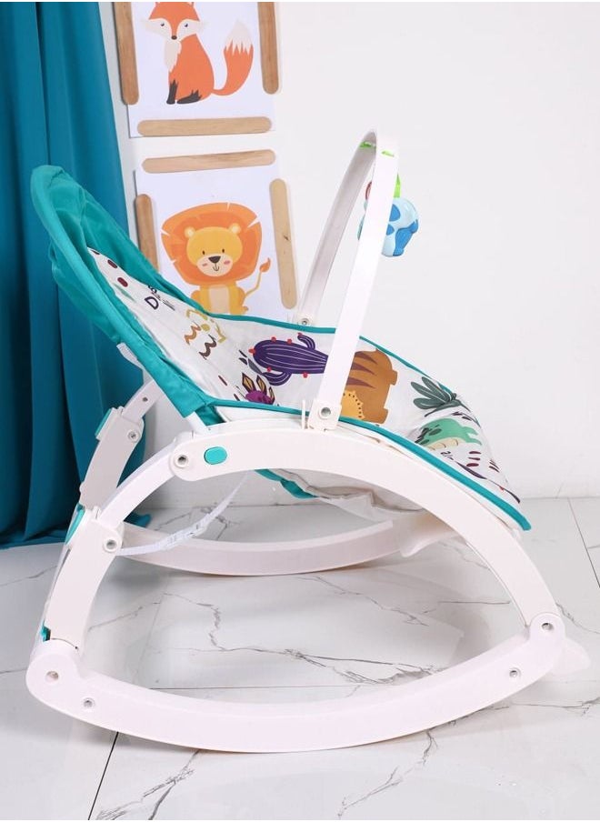 JSAITOYS - Baby Rocking Chair With Vibration And Music Multipurpose Infant-To-Toddler Reclining Suitable For Newborn Babies Up To 3 Years Old Multicolour - Image 1
