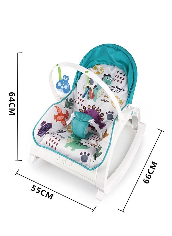 JSAITOYS - Baby Rocking Chair With Vibration And Music Multipurpose Infant-To-Toddler Reclining Suitable For Newborn Babies Up To 3 Years Old Multicolour - Image 1