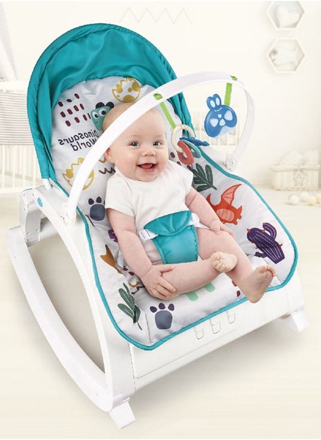 JSAITOYS - Baby Rocking Chair With Vibration And Music Multipurpose Infant-To-Toddler Reclining Suitable For Newborn Babies Up To 3 Years Old Multicolour - Image 1