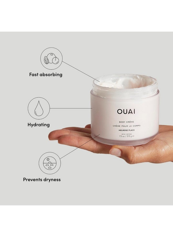 Ouai Body Cream, Melrose Place - Hydrating Whipped Body Cream With Cupuaçu Butter, Coconut Oil And Squalane - Softens Skin And Delivers Healthy-Looking Glow - Sulfate Free Skin Care - 7.5 Oz - Image 2