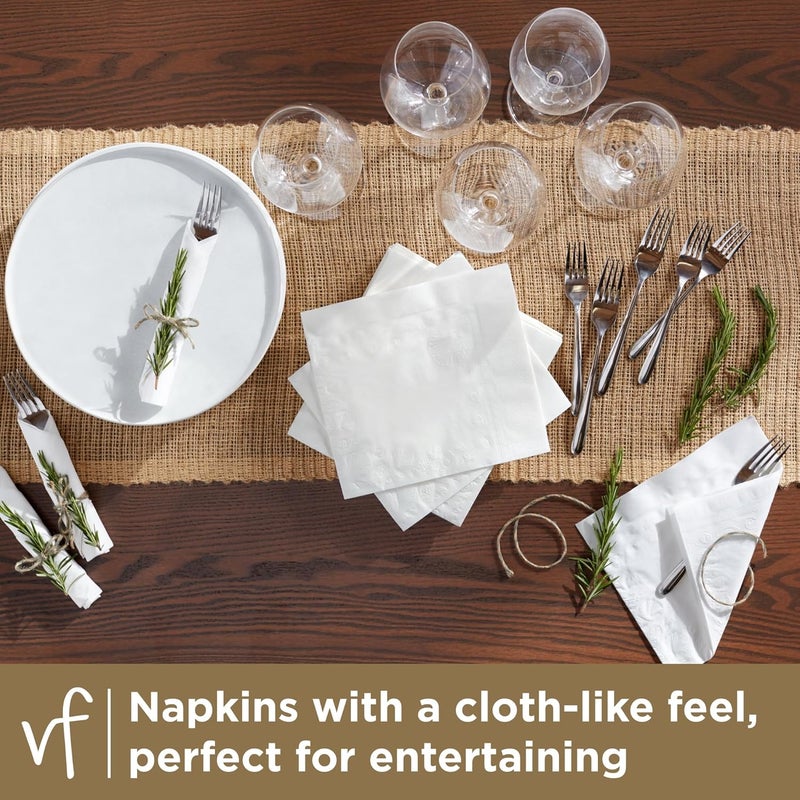 Vanity Fair Entertain Paper Napkins, 40 Count (Pack of 8), Disposable Napkins Made For Entertaining And Events - Image 3