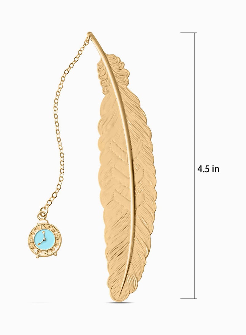 SOLARAE Bookmarks, Metal Feather Pendant Bookmarks, 2 Pack Handmade Metal Feather Book Markers Gifts for Men, Women, Kids, Teens Boys Girls and Readers - Image 5