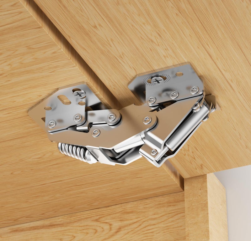 Chibery 2 Pack 90Â° RV Cabinet Hinges, Heavy Duty Surface Mount Soft Close Accessories, Face Frame & Frameless, Self Closing, No Pre-Drilled Cup Hole for Cabinets, Camper Van, Trailer, Vehicle-Mounted - Image 1