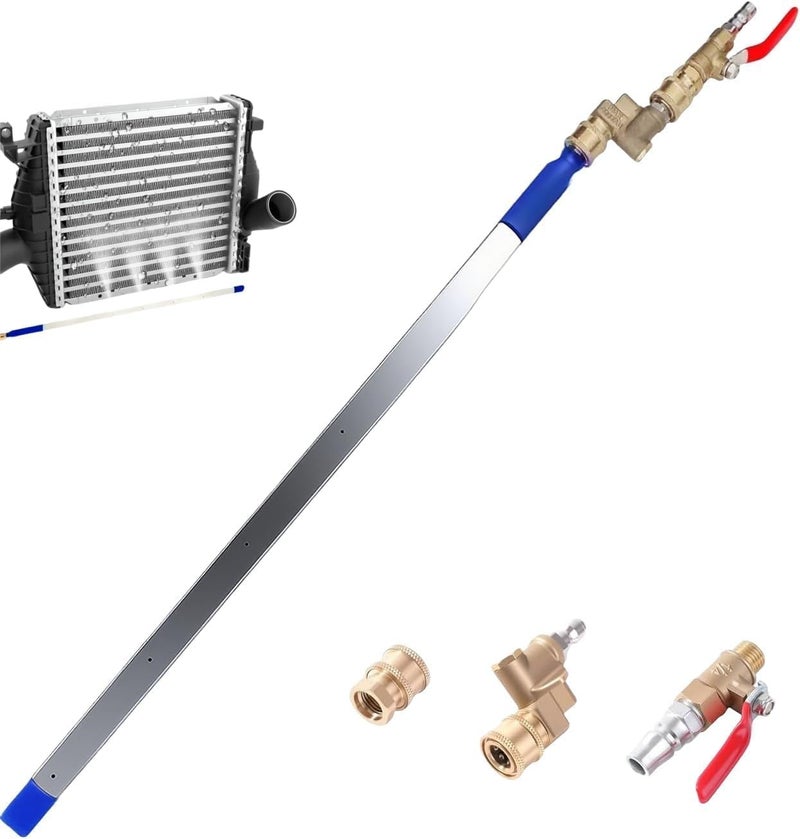 Malloryx 24'' Radiator Cleaning Wand, Portable Radiator Cleaning Tool, 4500 PSI Radiator Flush and Cleaner Tool, Radiator Pressure Washer Tool for Household Cars, Trucks, RV - Image 1