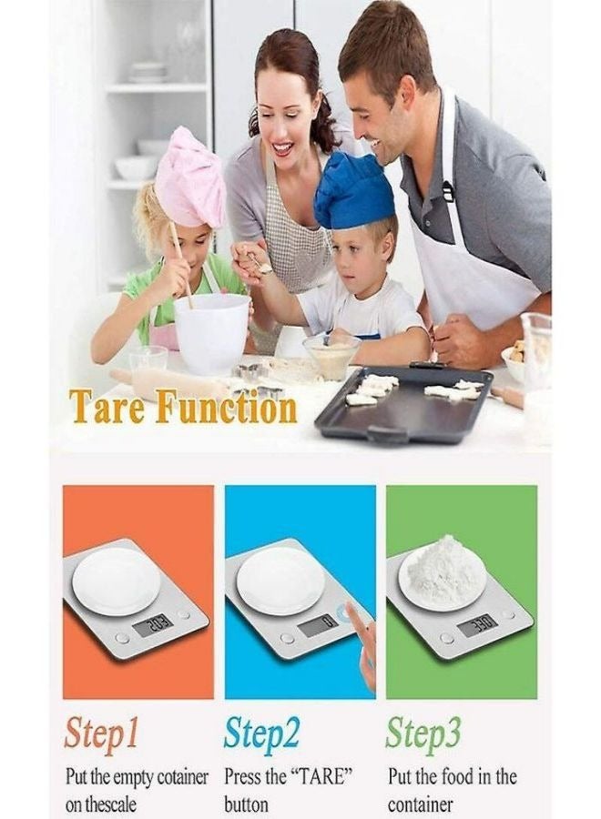 Digital Kitchen Scale Smart Digital Scale Electronic Scale Stainless Steel 1pc - Image 5