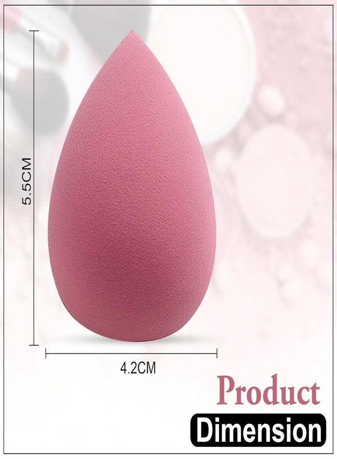 Fixily Makeup Beauty Blender Sponges 4 Pieces, Latex-Free, Teardrop Shape, Professional Cosmetic Applicators with Storage Case Water Drop Gourd Oblique Cut Powder Puff, Makeup Cleaning Puff, Dry & Wet Use - Image 5