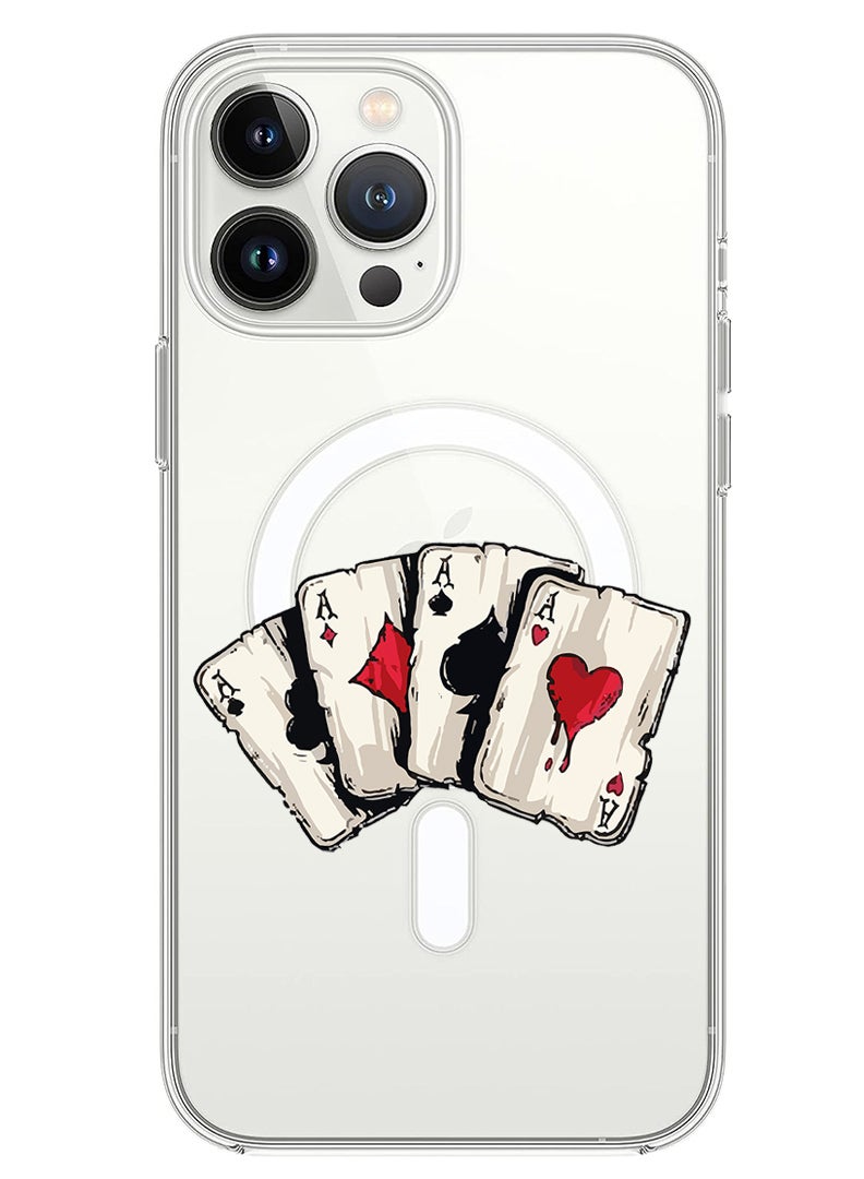 Theodor Magnetic Case for iPhone 14 Pro Max 6.7-inch Compatible with MagSafe Wireless Charging, Shockproof Phone Bumper Cover aces 2 - Image 1