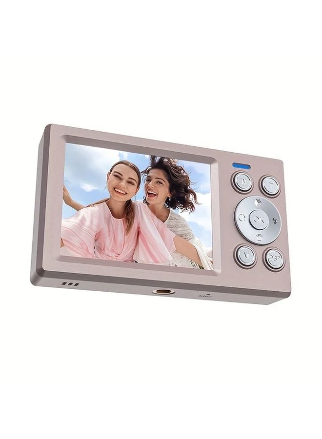 كاميرا رقمية وردية 5 ميجابكسل 1080ب 16x زوم مزدوجة مع بطاقة 32 جيجا محمولة بالتركيز التلقائي - Image 1