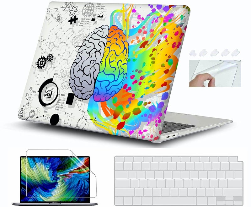 GIOIA BAZAAR Case for MacBook Air 13 inch A1466 & A1369 Older Version 2010-2017 Release Crystal Clear Case with Liquid Retina Display, Plastic Hard Shell(Design40) - Image 1