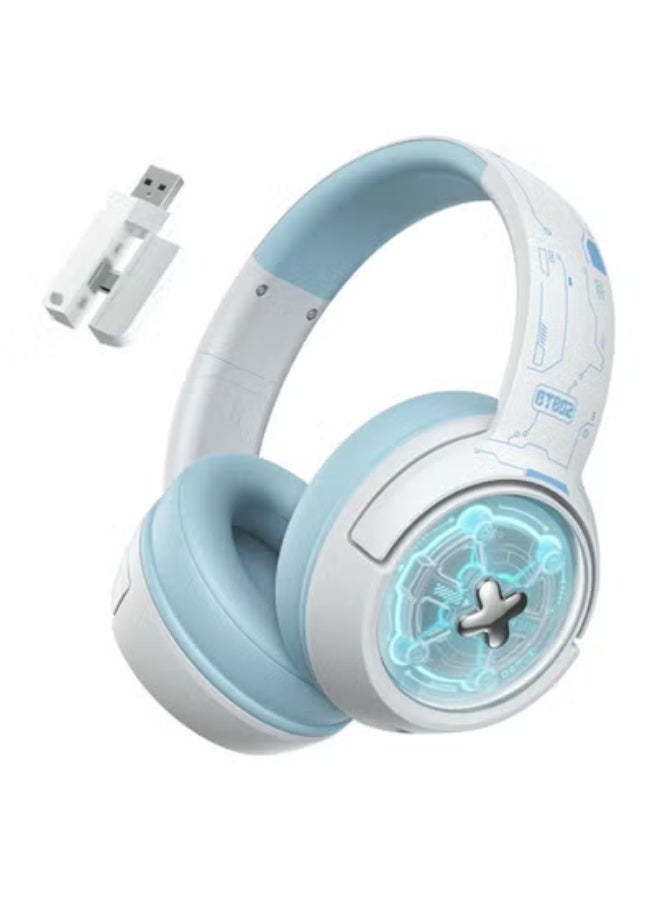 onikuma GT802 Gaming Headset Triple Mode Low Latency RGB Light Wireless Headphone with USB Receiver - Image 1