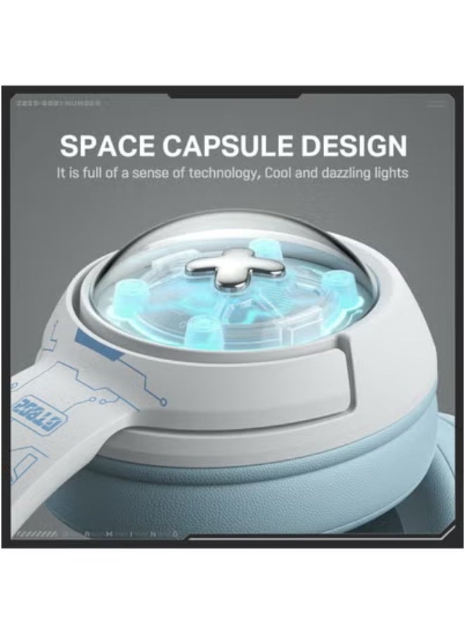 onikuma GT802 Gaming Headset Triple Mode Low Latency RGB Light Wireless Headphone with USB Receiver - Image 5