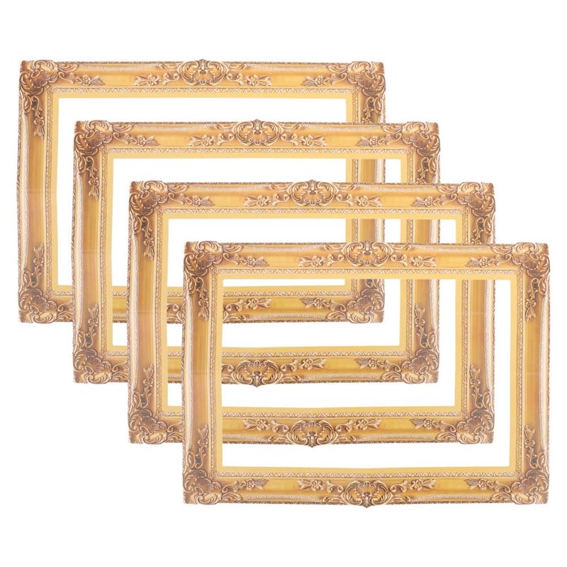12Pcs DIY Handmade Gold Paper Photo Frames For Wedding Party Decoration Selfie Props - Image 4