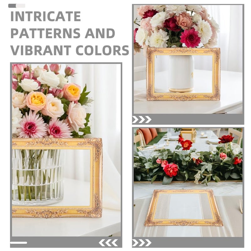 12Pcs DIY Handmade Gold Paper Photo Frames For Wedding Party Decoration Selfie Props - Image 3
