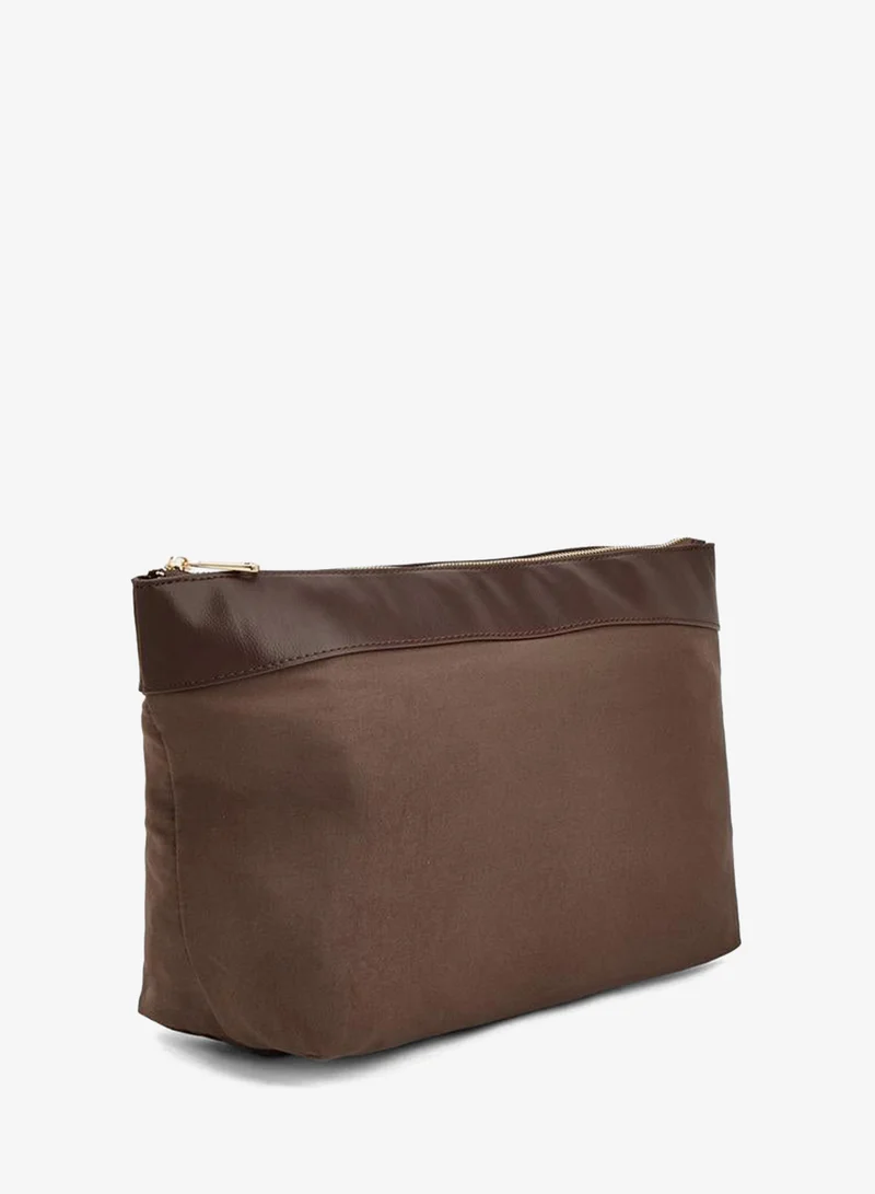 Le Confort BROWN Textured Tote Bag With Pouch for Women | Best Price UAE