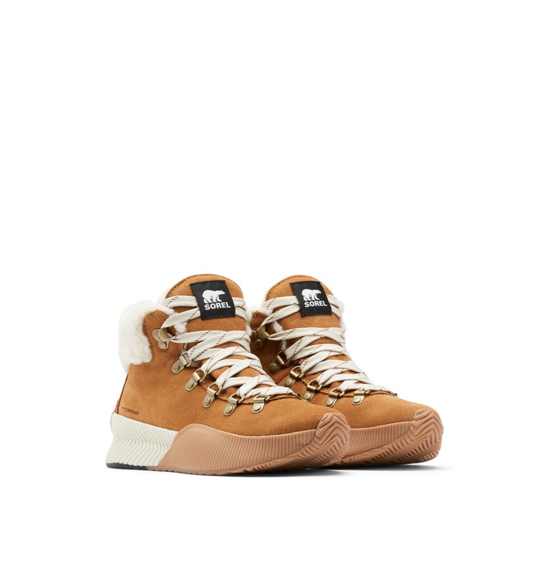 Sorel Women's Out N About LLL Conquest Waterproof - Camel Brown, Black - 7 - Image 1