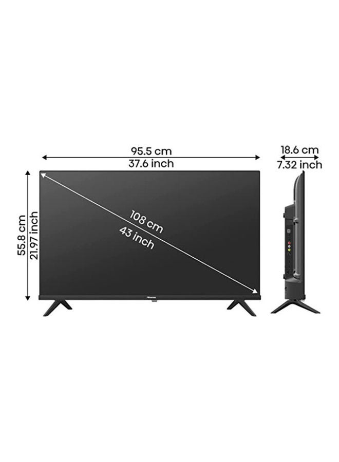 Hisense 43" T2 Smart TV 43A4G Black - Image 4