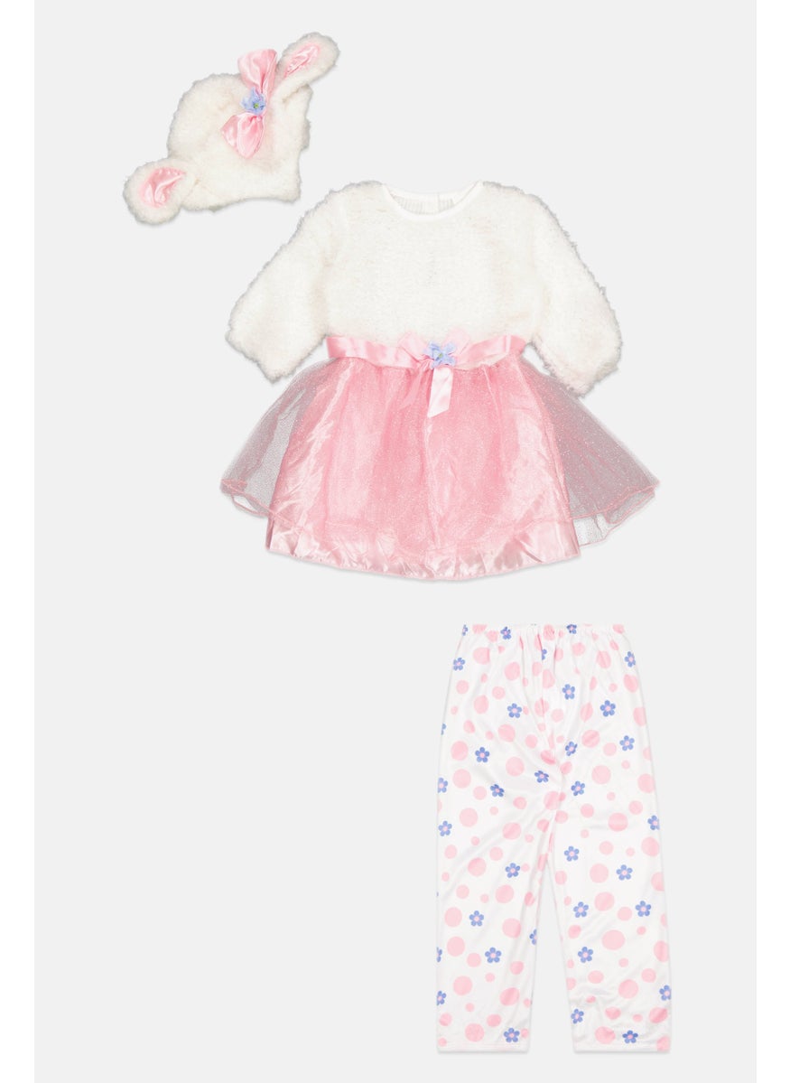 Rubies Toddlers Girl 3Pc Set Dress, White  - Image 1