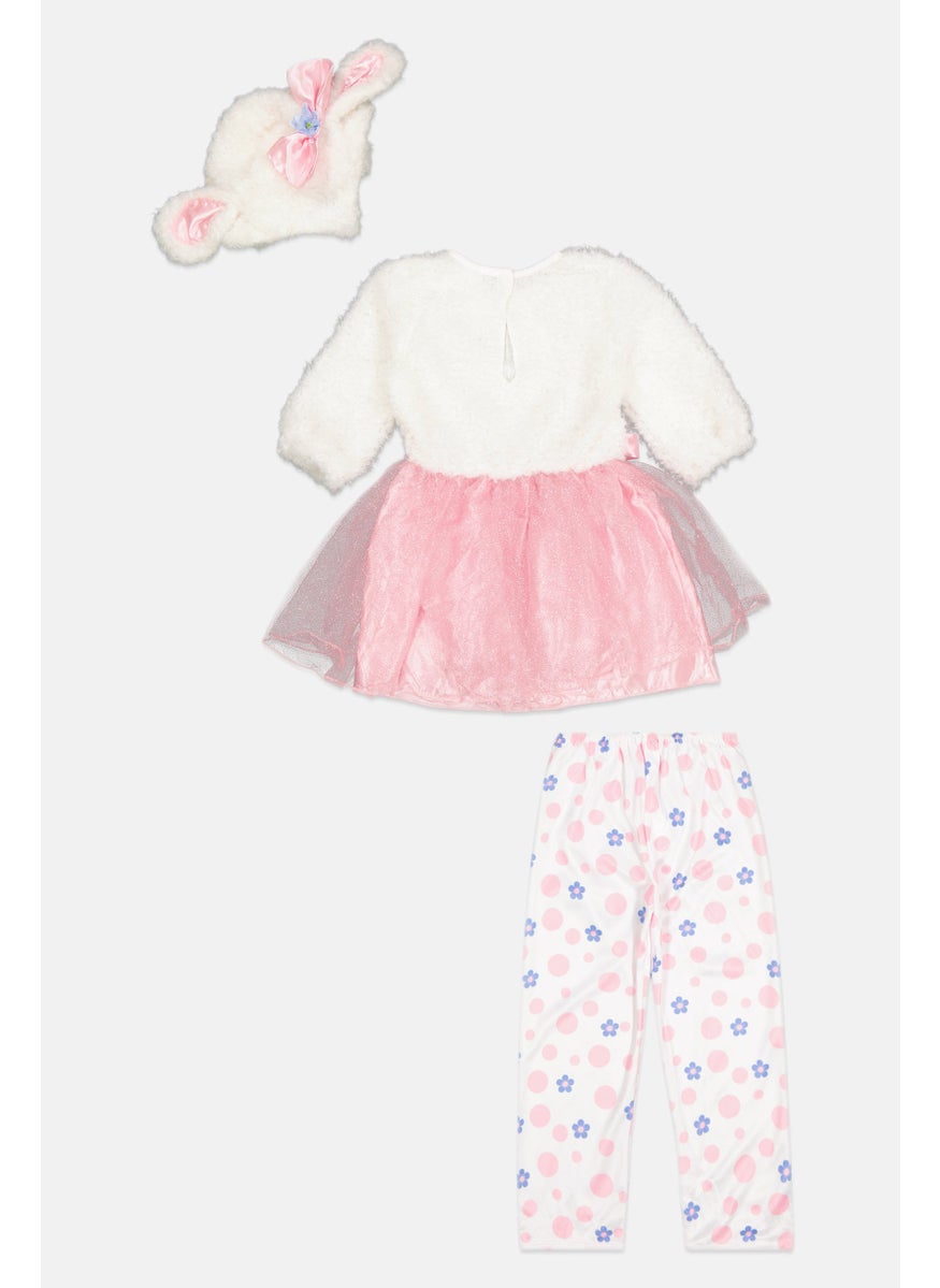 Rubies Toddlers Girl 3Pc Set Dress, White  - Image 2
