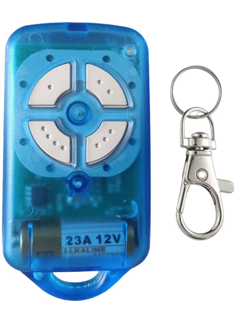 Albarrak Gate/Garage Door Remote Compatible with ATA PTX-4 SecuraCode Garage Remote 433.92MHz Rolling Code 4-Channel Blue Remote Control Comes with Keychain (1 Pack) - Image 1