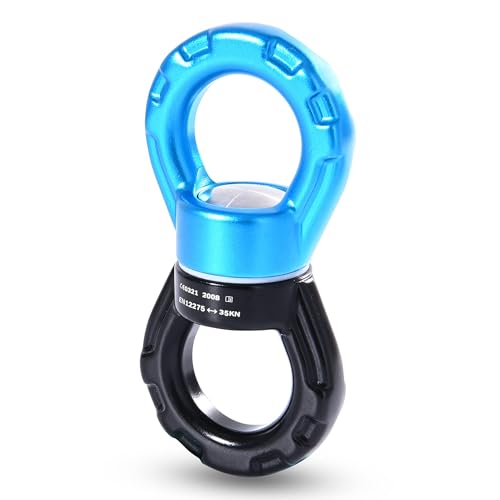 PACEARTH Swing Swivel 35KN Breaking Strength 360 Rotator Safety Rotational Device Hanging Accessory for Rock Climbing Hanging Hammock Web Tree Swing Aerial Dance Childrens Swing Spinner Hanger - Image 1