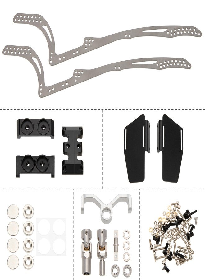 MEUS RACING Titanium LCG Chassis MD24 Chassis for Axial SCX24 1/24 RC Crawler Upgrades (MD24 Chassis) - Image 5