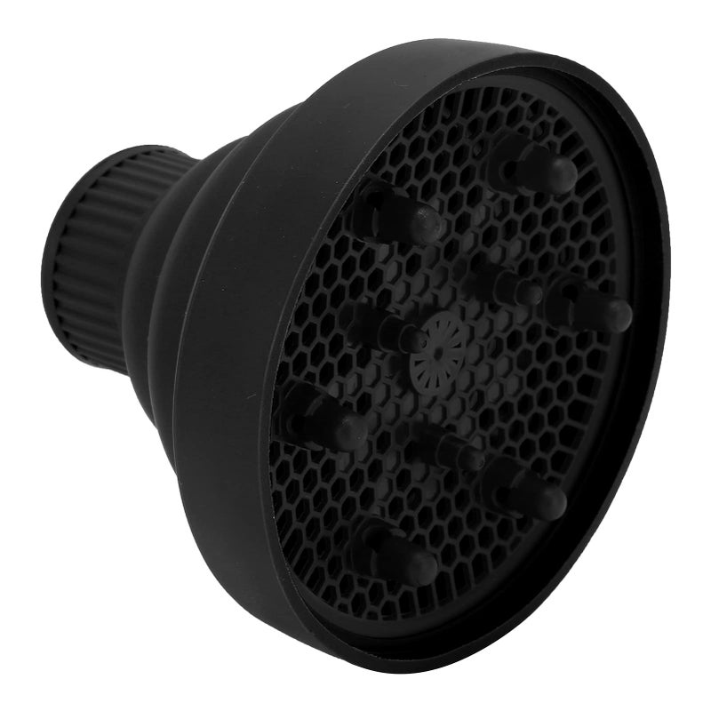 Betued Betued Universal Collapsible Hair Dryer Diffuser  Portable  Foldable  Lightweight  Black - Image 5