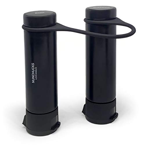 ILOVEHANDLES Nunchucks Travel Bottles, Leakproof Refillable TSA Approved Travel Containers, Squeezable Tubes for travel, gym, Toiletry Containers for Shampoo Lotion Soap - Image 1