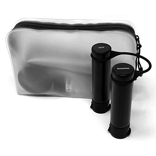 ILOVEHANDLES Nunchucks Travel Bottles, Leakproof Refillable TSA Approved Travel Containers, Squeezable Tubes for travel, gym, Toiletry Containers for Shampoo Lotion Soap - Image 2