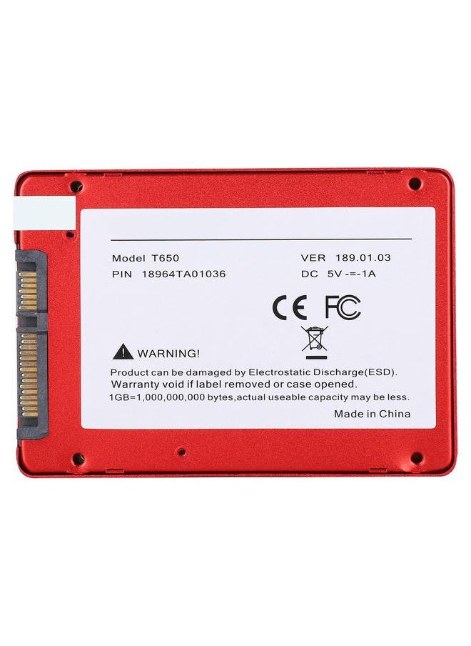 Thoraya 2.5 inch SSD SATA 3.0 Internal SSD for Laptop Desktop YDS002 Red 1TB  - Image 3