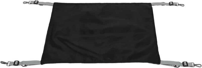 Cat Hammock Bed for Large Cats, Washable Soft Hanging Cage Mat, Outdoor Indoor Pet Sleeping Nest, Black Sturdy Cotton Fabric - Image 1