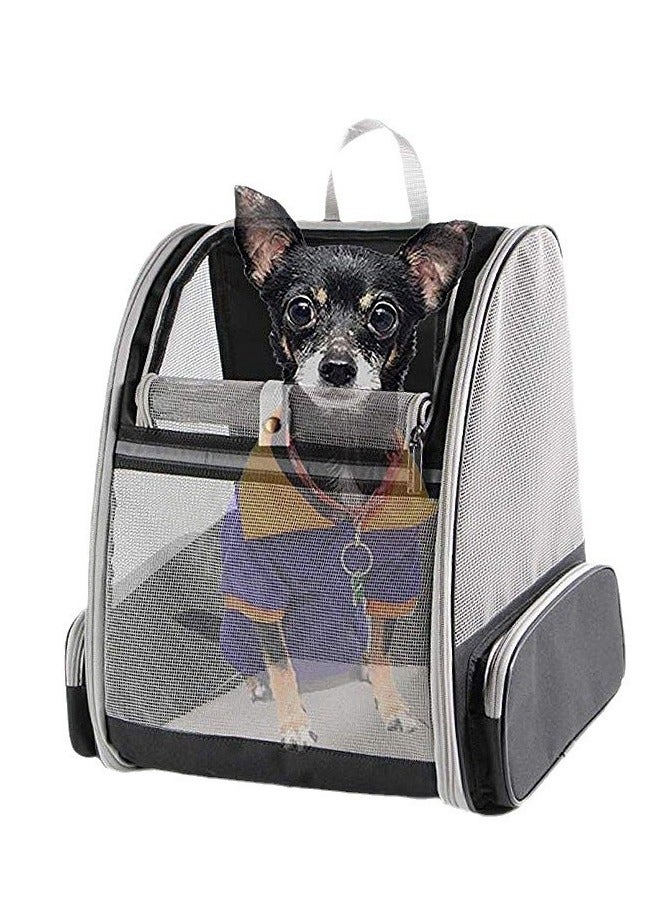 Pet Supplies Cat Backpack，Pet Carrier Backpack for Small Dogs Carrier with Ventilated Design，Pet Cat Bag Carrier with Washable Pad for Travel Hiking Outdoor（Black) - Image 2