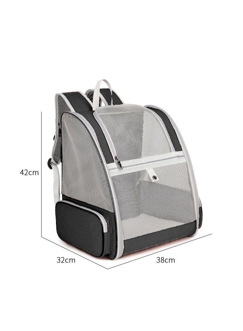 Pet Supplies Cat Backpack，Pet Carrier Backpack for Small Dogs Carrier with Ventilated Design，Pet Cat Bag Carrier with Washable Pad for Travel Hiking Outdoor（Black) - Image 5