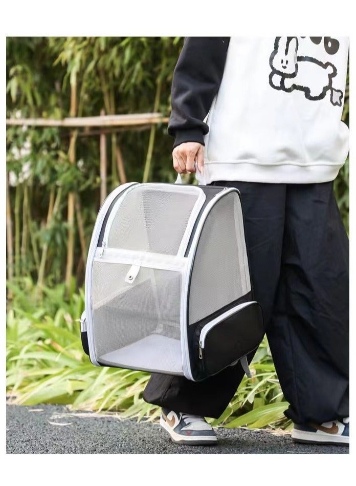 Pet Supplies Cat Backpack，Pet Carrier Backpack for Small Dogs Carrier with Ventilated Design，Pet Cat Bag Carrier with Washable Pad for Travel Hiking Outdoor（Black) - Image 4