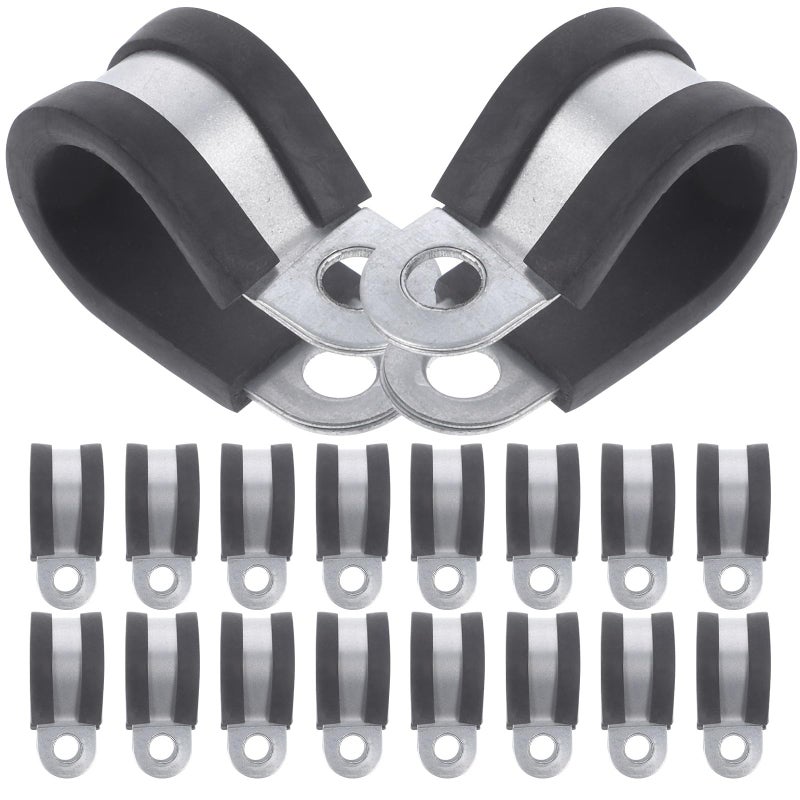 20 Pack Galvanized Steel U Bolt Clamps 10mm 20mm for Electrical Wiring and Plumbing - Image 2