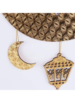 VUCATIN 2PCS Ramadan Decorations Ramadan Hanging Ornaments Mubaraks Wall Decor for Home Ramadan Party Decoration Eid Hanging Decorations for Hanging on Walls Windows Trees  - Image 5