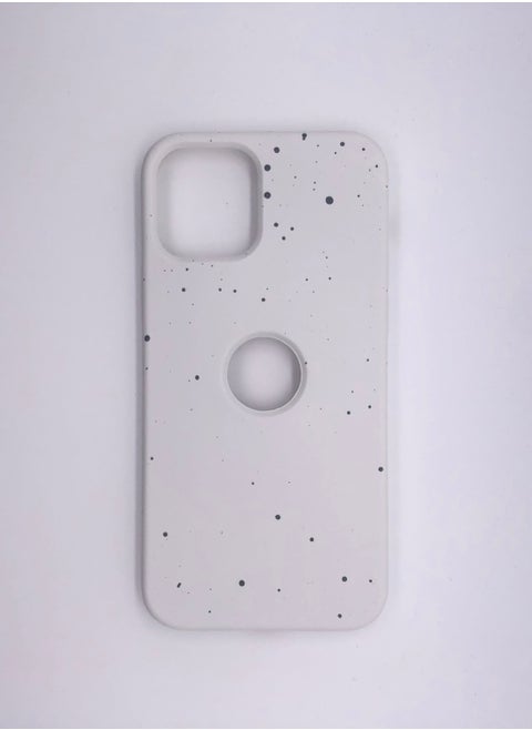 iPhone 12 Pro New Dotted Design Glow Feel PKK Silicone Case for iPhone 12 Pro White