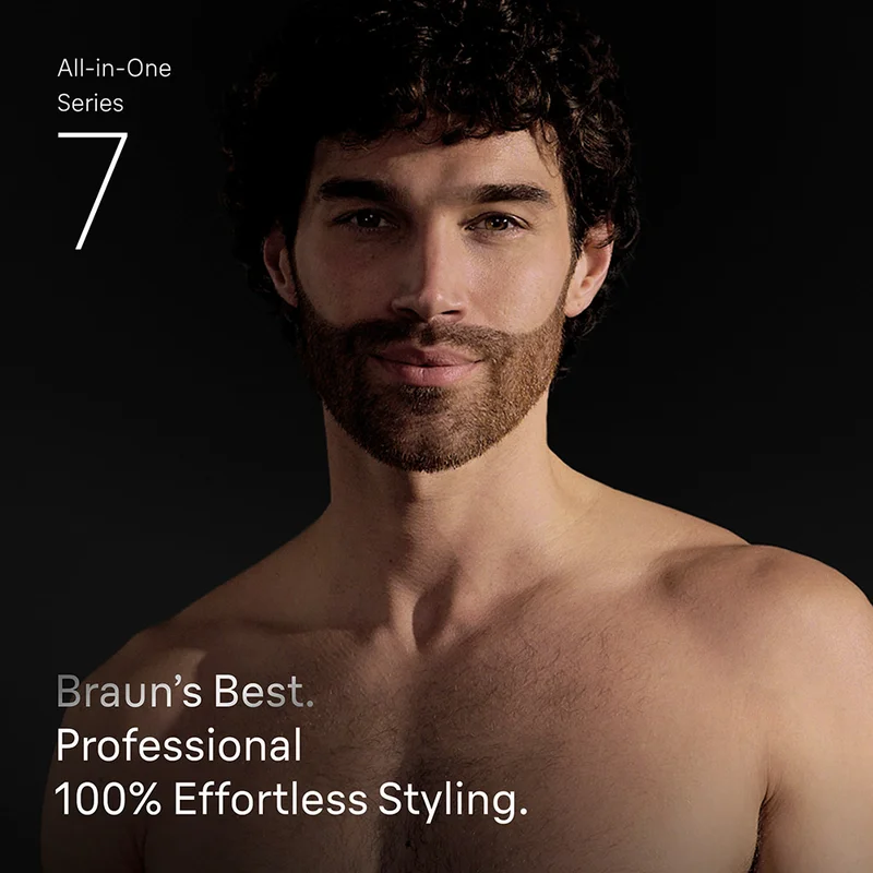 Braun All-in-One Series 7, 15-in-1 Grooming Kit for Head-to-Toe Styling - AIO7580
