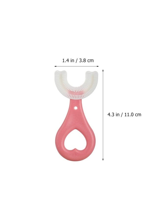 klarako 3Pcs Kids U- Shaped Toothbrush Manual Toothbrush Tooth Cleaner Oral Cleaning Brushes Baby Supplies For Kids Children Babies Infants Toddlers - Image 2