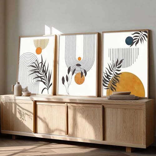 kotart Painting Boho Wall Art Home Decoration Paintings With Frame For Living Room Bed Room Hotel Wall Decor Digital Reprint Set of 3 (13X17 inch) - Image 5